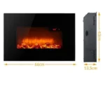 Cheminée murale électrique noire MONZANA – Image 3