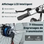 VTT électrique HITWAY blanc – Image 2